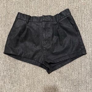 Free People Black High Waist Shorts